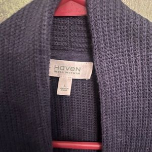 Haven/Well Within Navy Cotton Sweater/LG